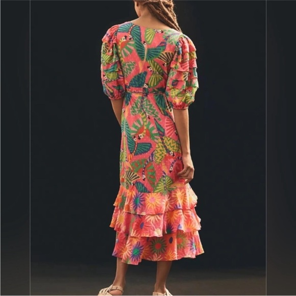 New Farm Rio Multicolor Floral Ruffle Dress - Picture 8 of 8